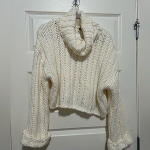 Cozy White Turtleneck Sweater